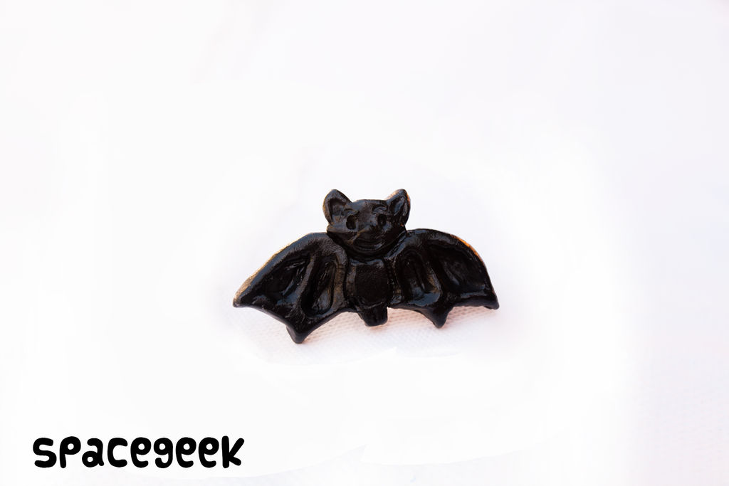 Black Larger Bat Ring