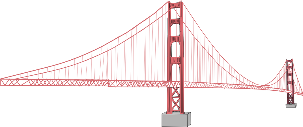 Golden Gate Bridge Vector by OceanRailroader on DeviantArt