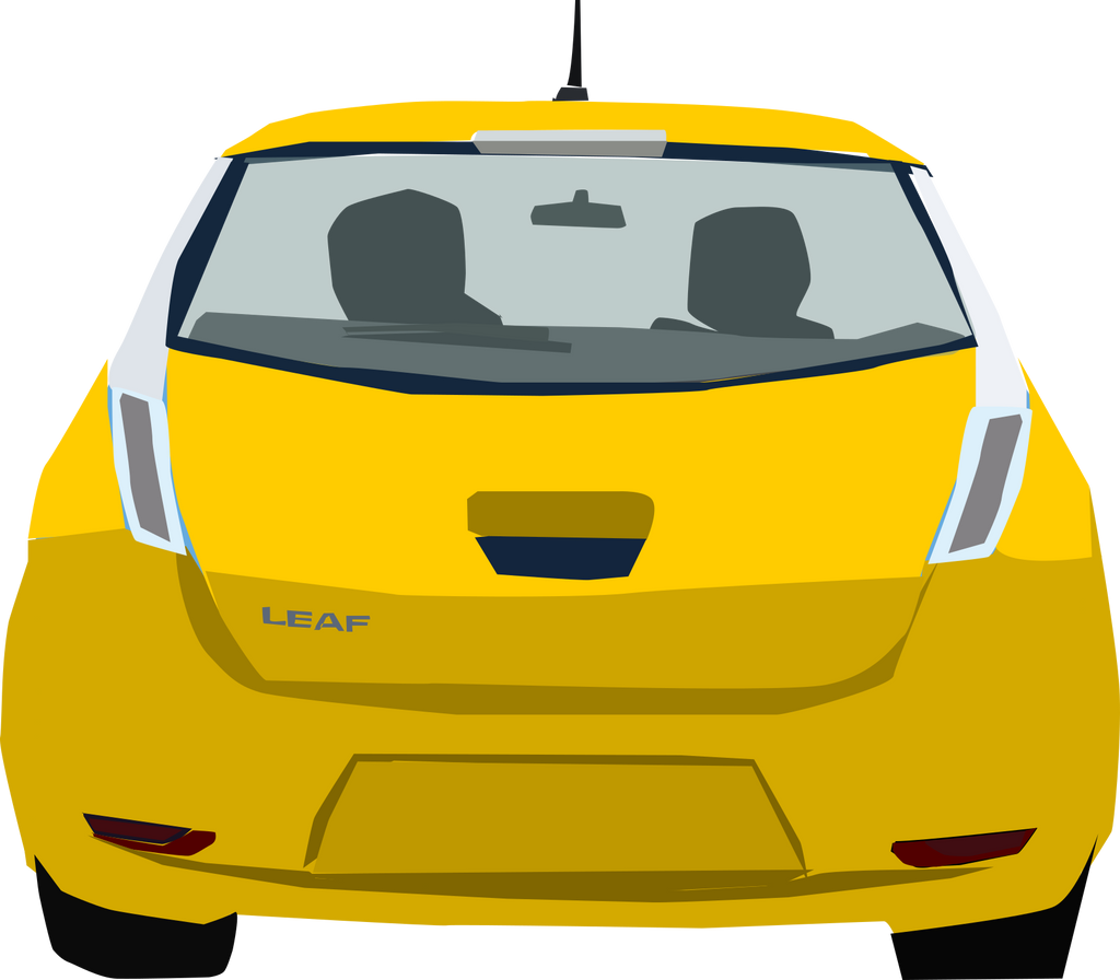 Yellow nissan online leaf