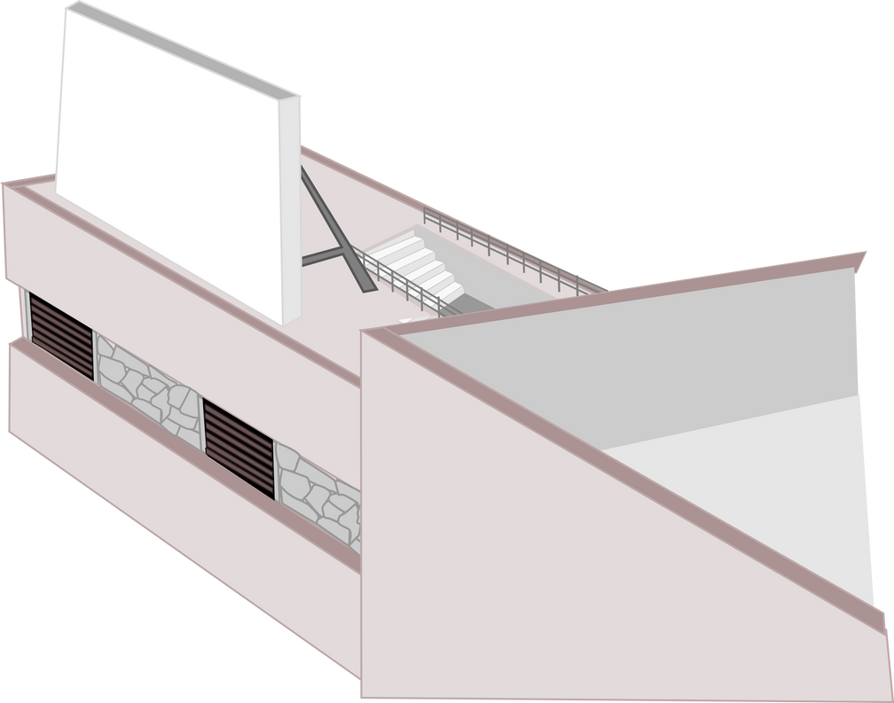 Building with overlook by OceanRailroader on DeviantArt