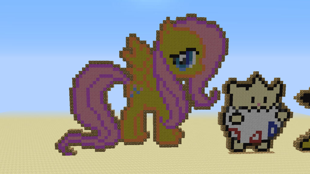 Fluttershy pixel art by SparklyToxicStuff on DeviantArt