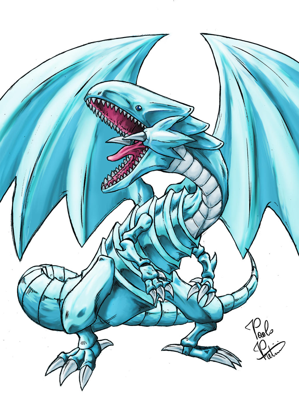 Blue Eyes White Dragon (YuGiOh) by ToxicityDragon on DeviantArt