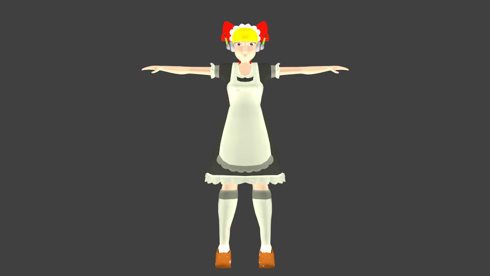 Alicia Bot Maid 3d Model Front By Araullo On Deviantart