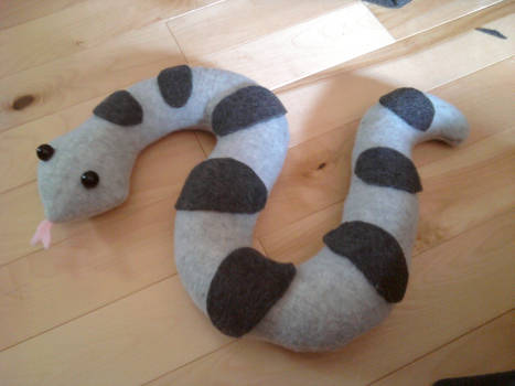 Grey Snake Plush