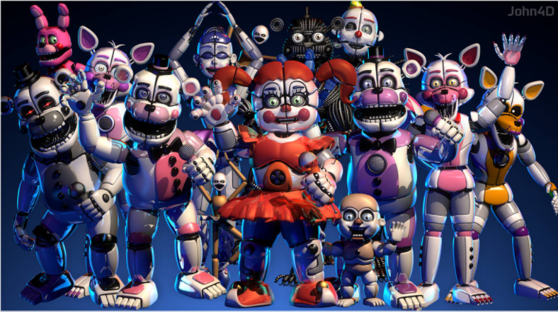 fnaf security breach characters by giants1234567 on DeviantArt