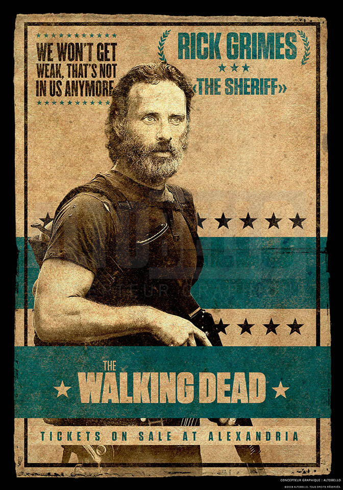 The Walking Dead Poster 11x17 Rick Grimes – The Poster Depot