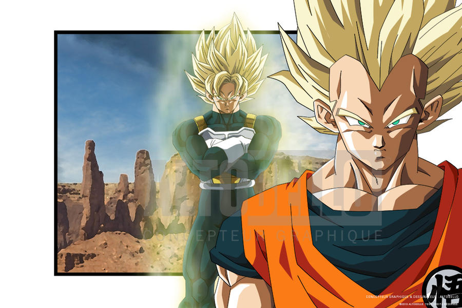 T-Shirt Maglietta Tshirt Dragon Ball Goku Vegeta Super Sayan Blu Anime Nera T-Shirt Maglietta Tshirt Dragon Ball Goku Vegeta Super Sayan Blu Anime Nera