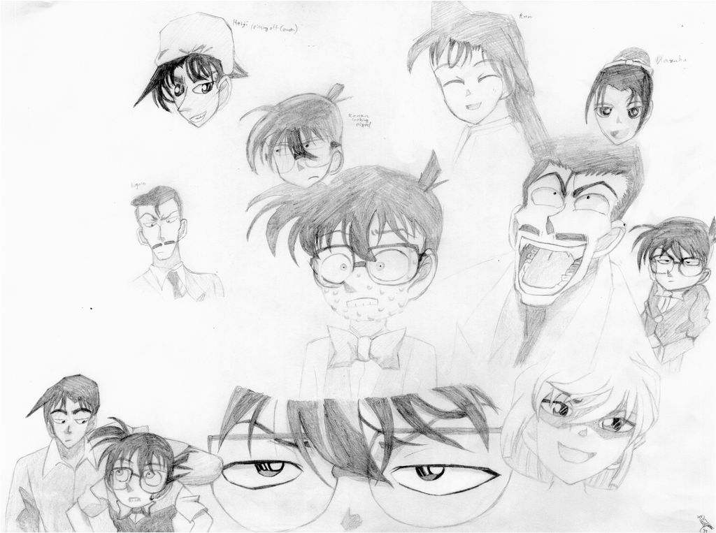 Detective Conan Sketches 1 By BirdGVee On DeviantArt detective-conan-sketches-1-by-birdgvee-on-deviantart