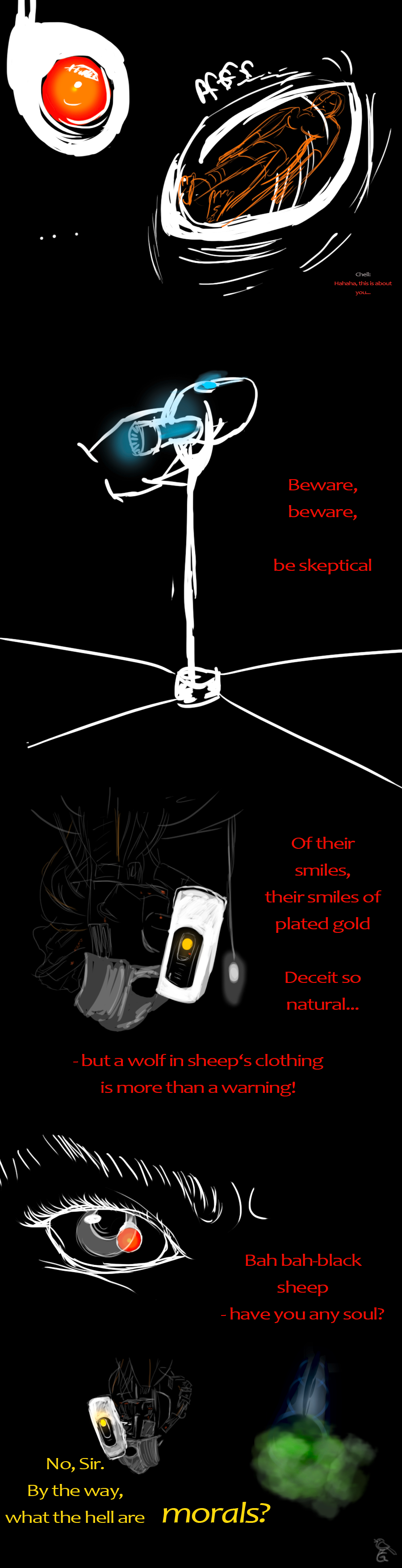 Portal Wolf In Sheep S Clothing Lyrics By Birdgvee On Deviantart