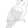 Free bird line art