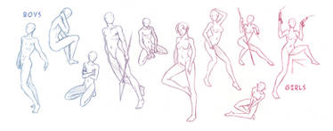 Male + Female Pose Refs