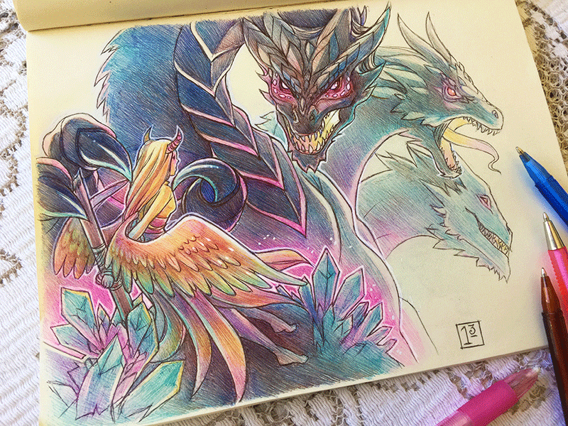 Inktober 13.10 - SCARED by Clareesi