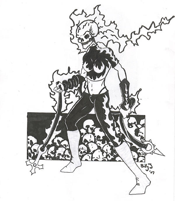 Girl Ghost Rider - Revisited a by BillyJ on DeviantArt