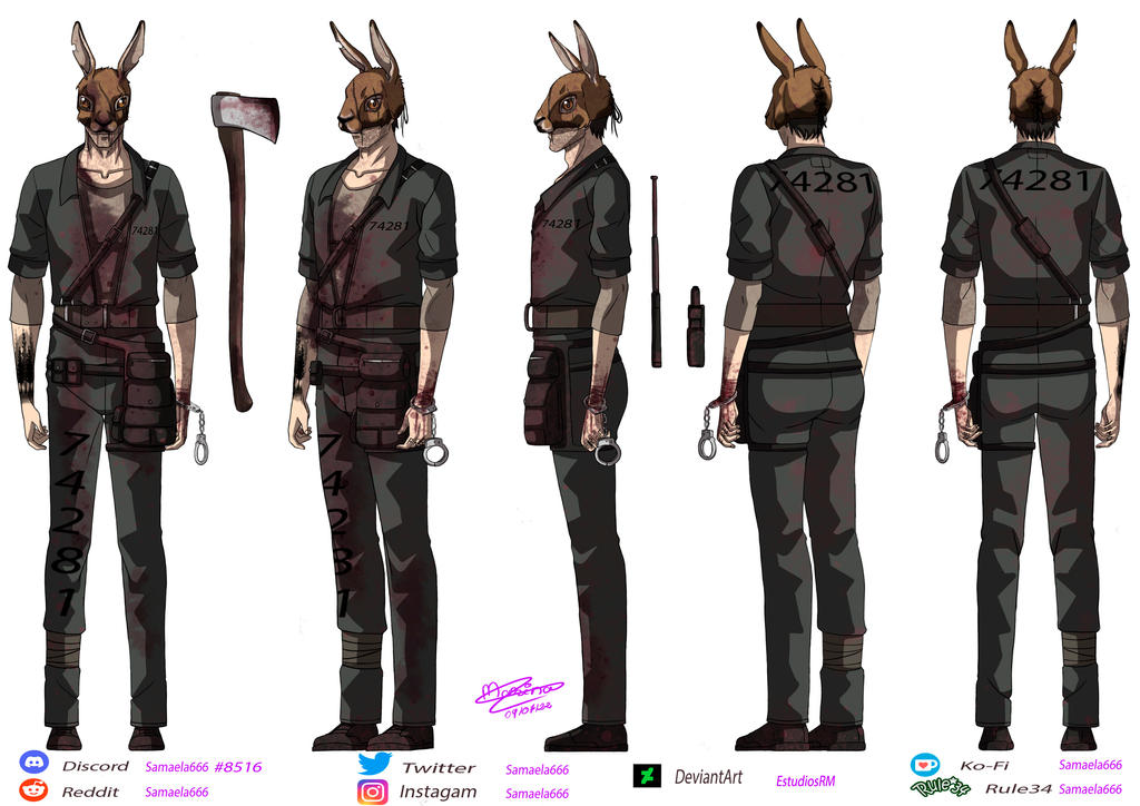 OC:BunnyMan360(Slasher) by EstudiosRM on DeviantArt