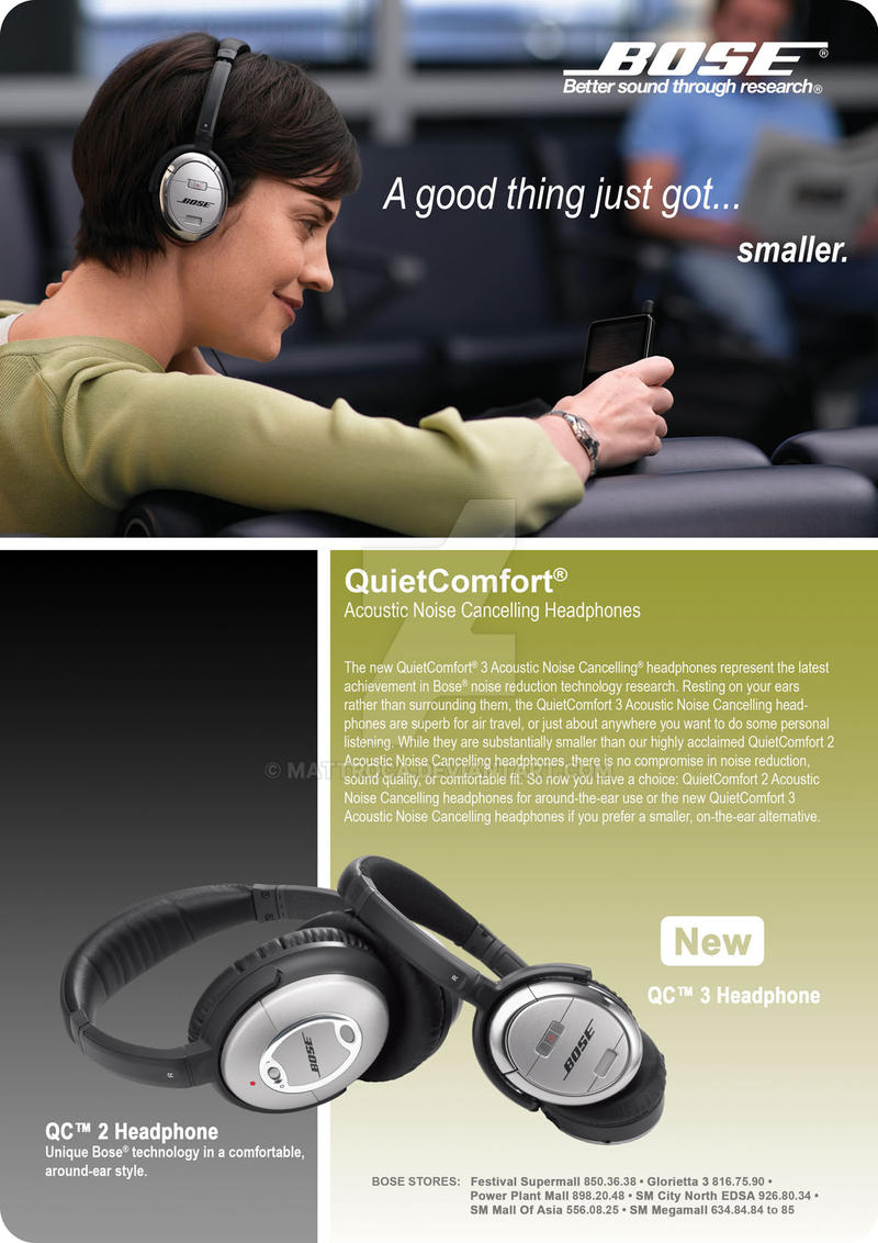 Cristo Cambio Solo haz Bose Headphone Advertisement for HWM Magazine by MattRoca on DeviantArt