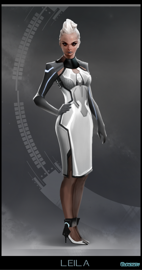 Personal project Curiosity: Leila, Sci-fi secretar