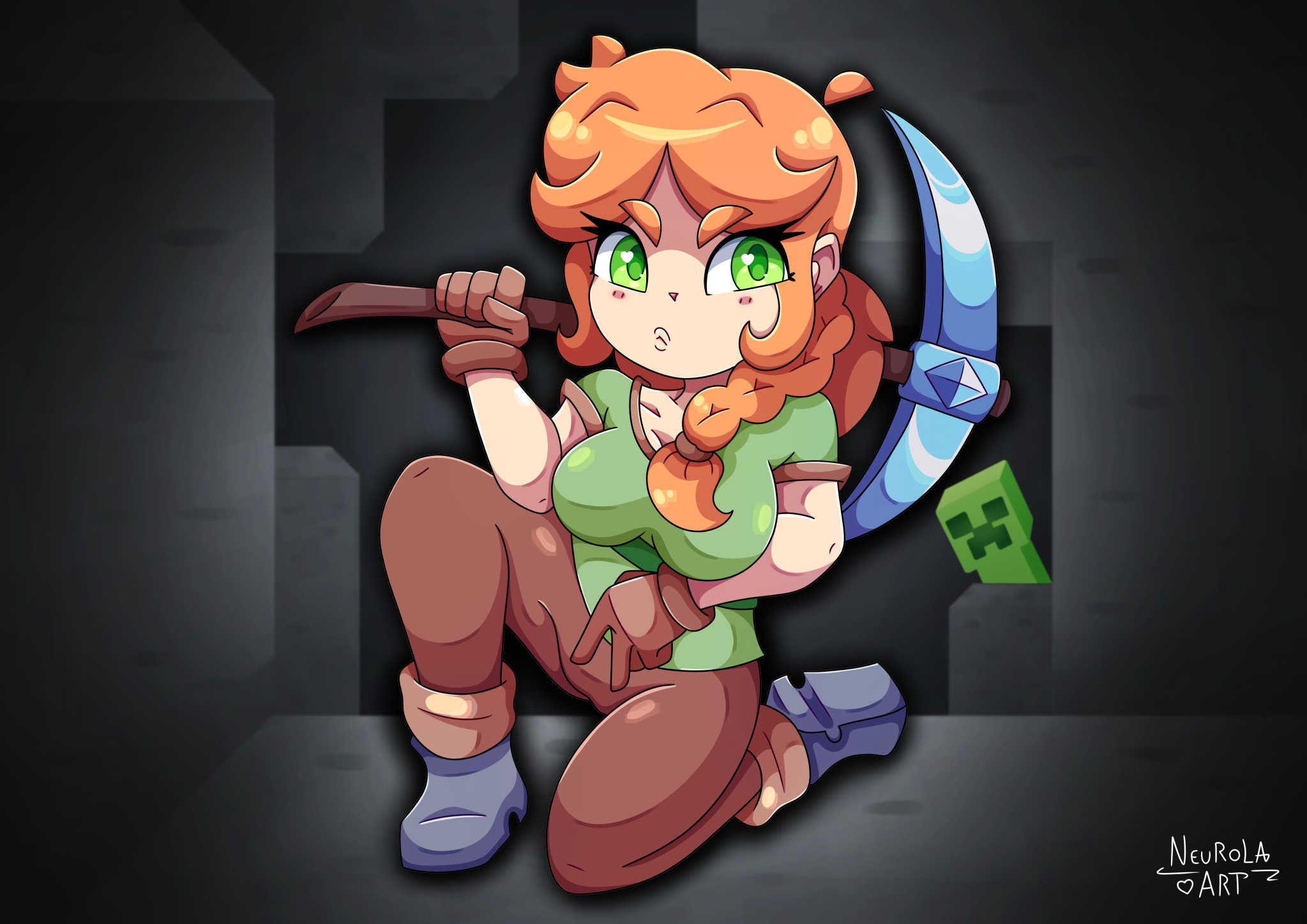 Alex Minecraft Rumble Alex (Minecraft) by NeurolaArt on DeviantArt