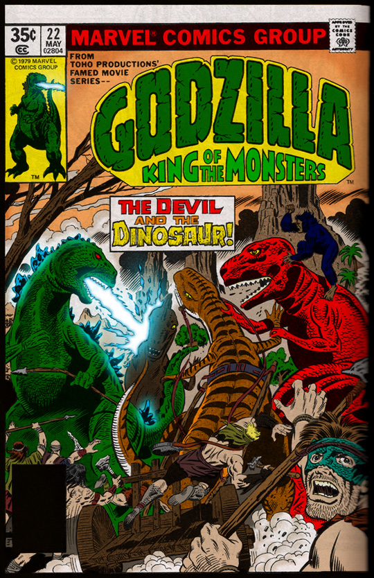 Godzilla and Devil Dinosaur by Tyzilla33191 on DeviantArt