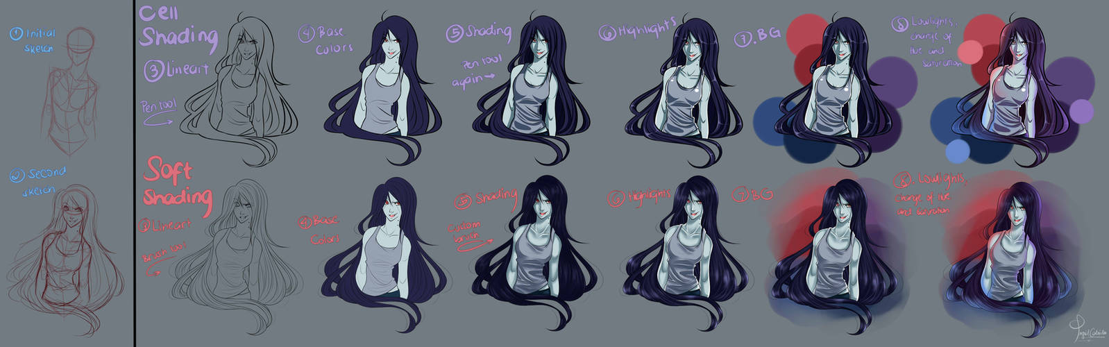 Soft Shading Animation Soft And Cell Shading Process by stardazzle on DeviantArt