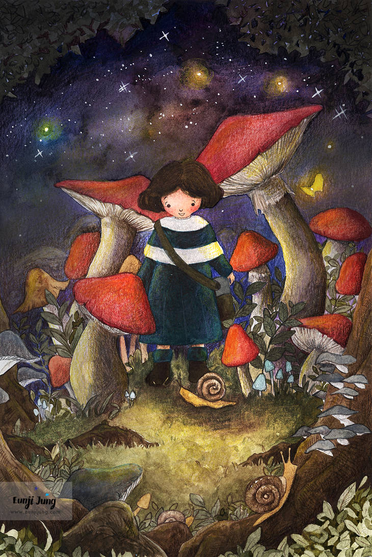 Mushroom Village-s-sig by funkyatelier