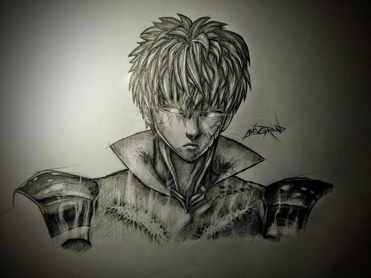 One Punch Man Genos Drawing Anime by aysgrand on DeviantArt