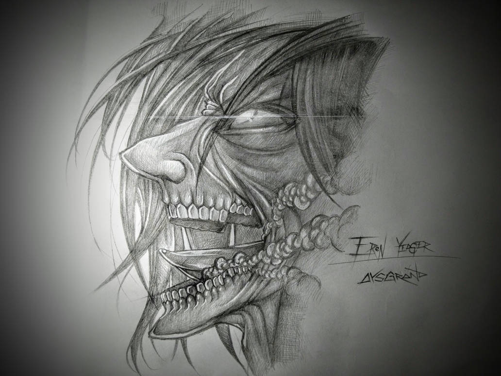 Attack On Titan Eren Anime Drawing by Anime Art - Pixels