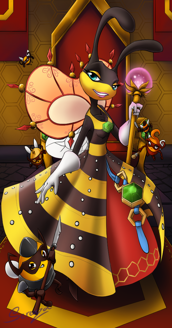 Queen Phoebee and the Royal Stingdom by Sereaza on DeviantArt
