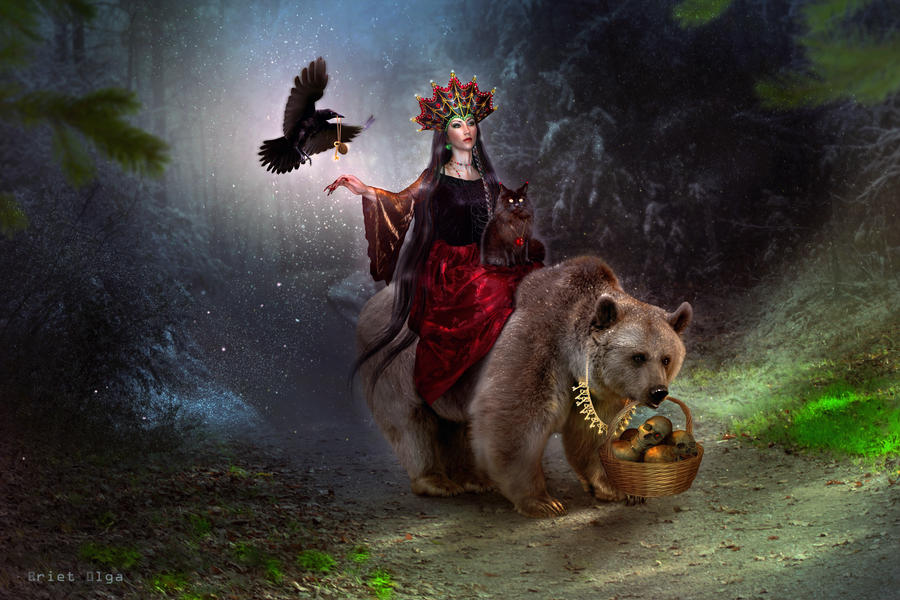 Mara the Slavic goddess (color update) by BrietOlga