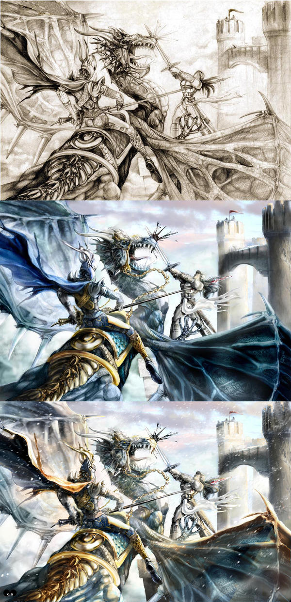 Making of 'Death of Sturm' by ertacaltinoz on DeviantArt