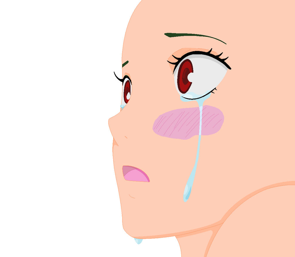 Crying Girl Base by MacieTheHedgehog on DeviantArt.
