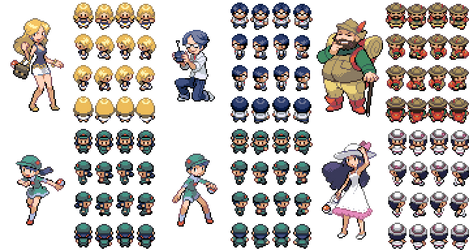 Various 3rd gen style overworld sprites