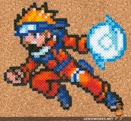 Rasengan Naruto Perler