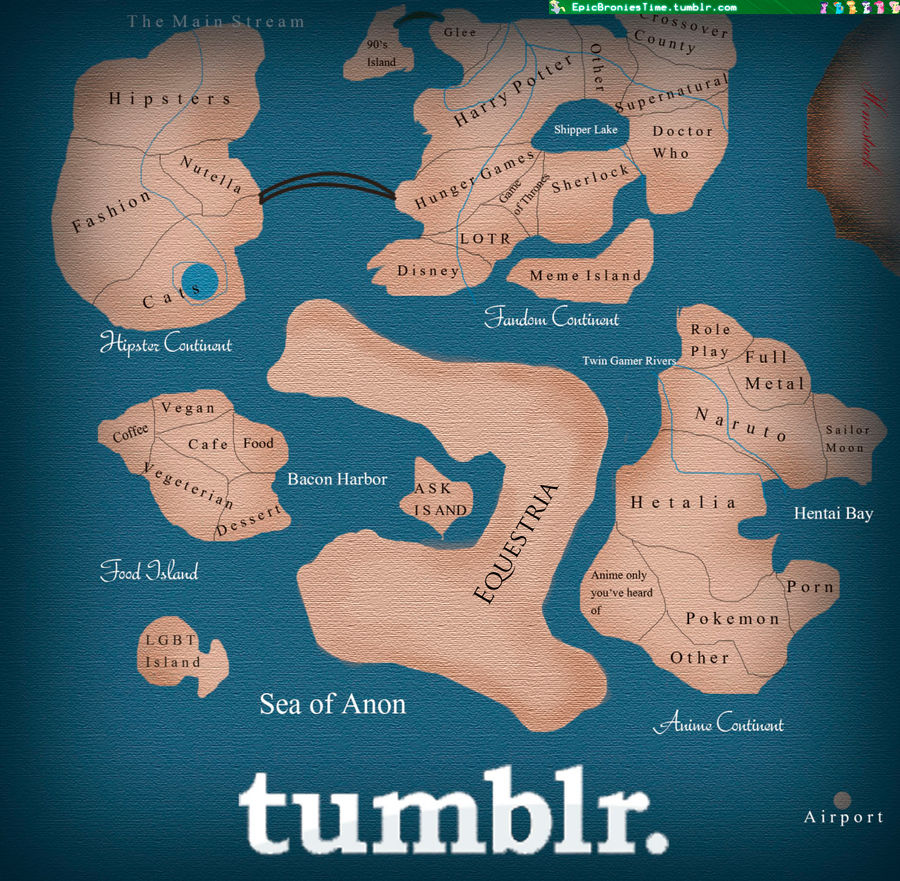 Tumblr Map 20% Cooler