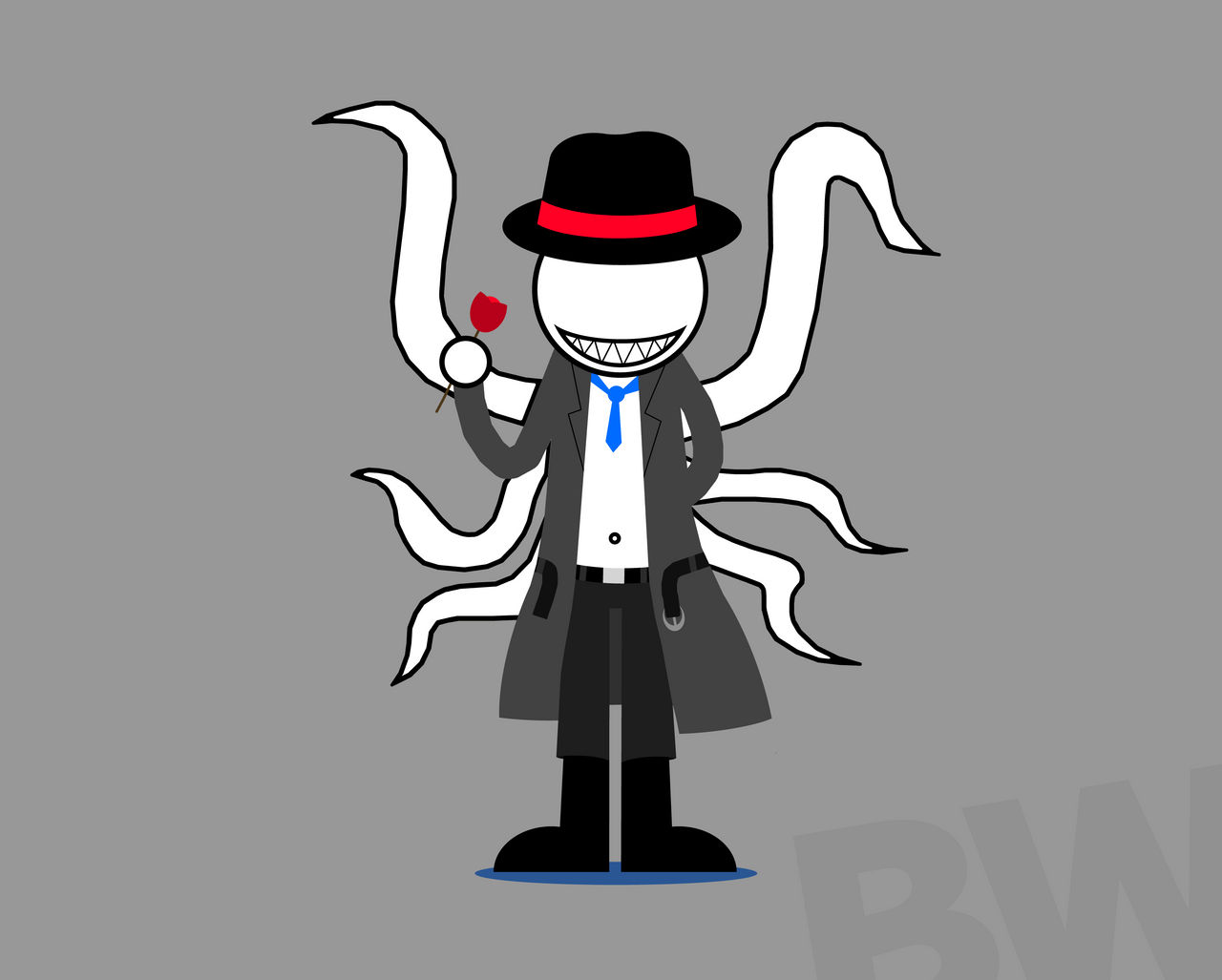 Offenderman With Roses Offenderman by WBBlackOfficial on DeviantArt