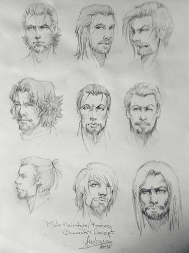 HOW TO DRAW: 3 Types of Male Hairstyle by Amboy-Matuto on DeviantArt