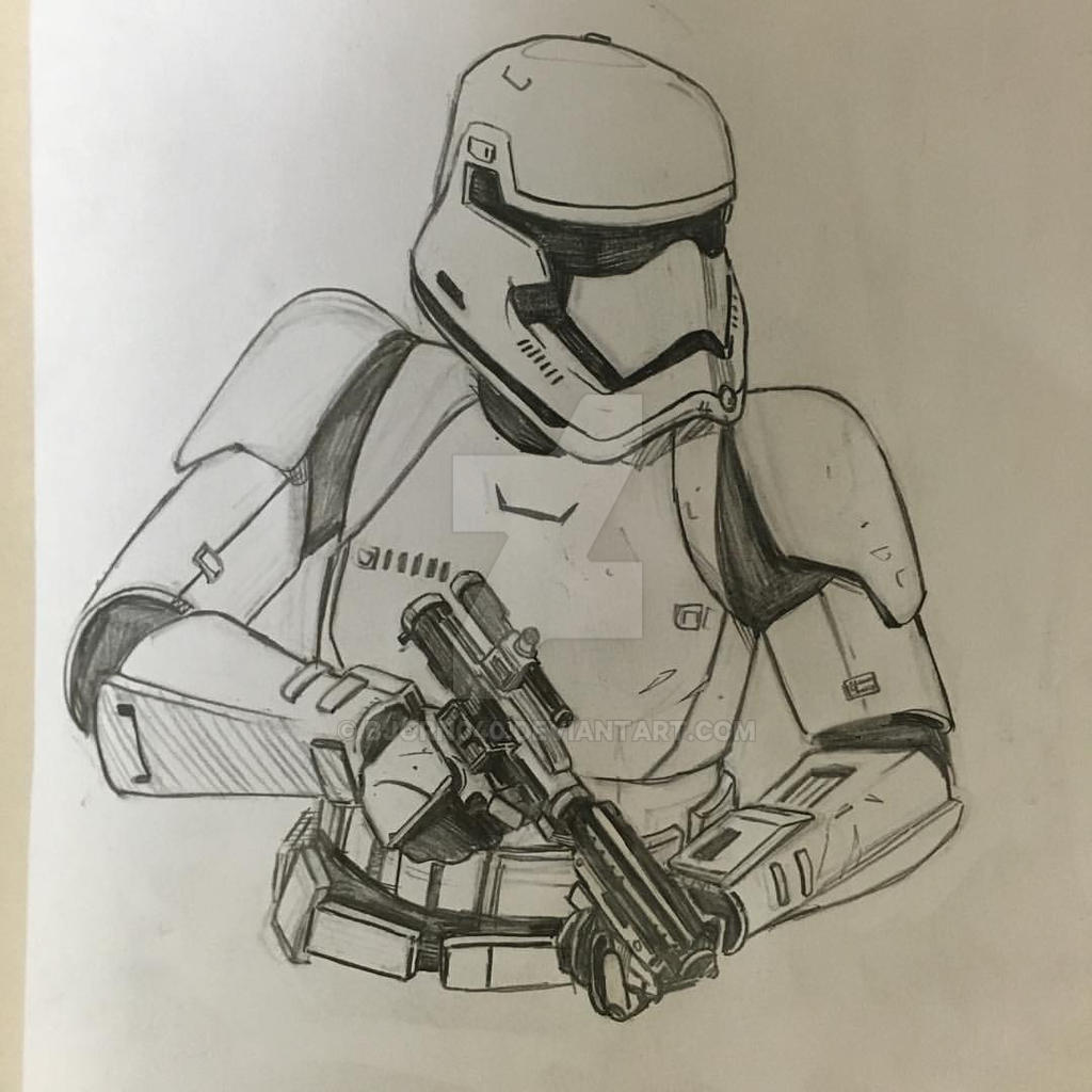 First Order Deviantart First order stormtrooper sketch by Bjorn040 on DeviantArt