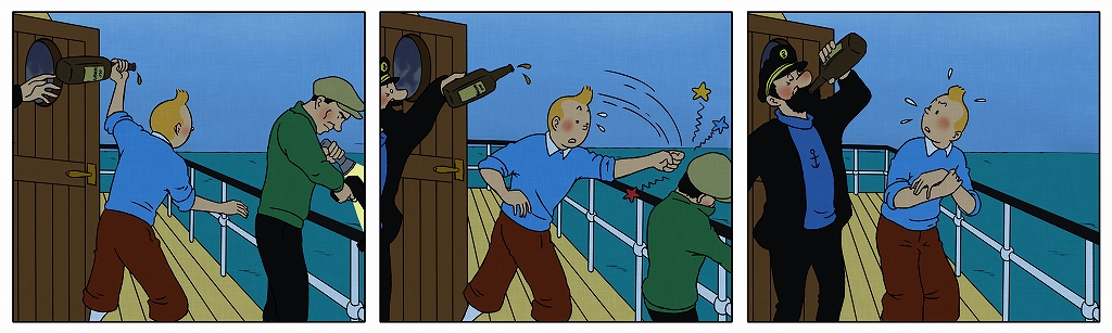 Clips from Tintin movie