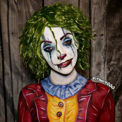 Female Joker - Bodypaint