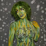 Kijani the green witch elf - Body paint