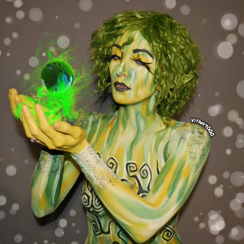 Let the earth breathe - Body paint