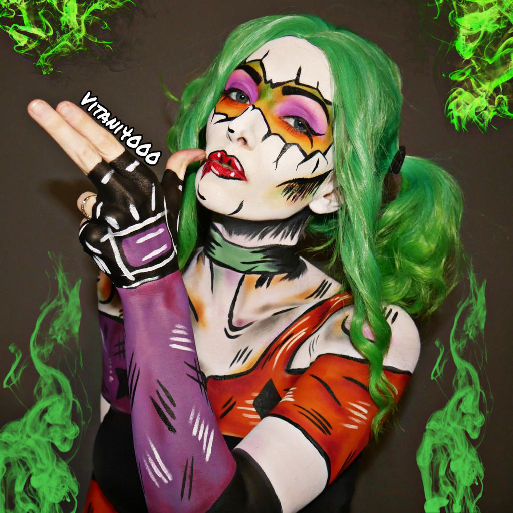 PoofHarley Quinn/Joker Mashup - Body paint by Vitani4000 on
