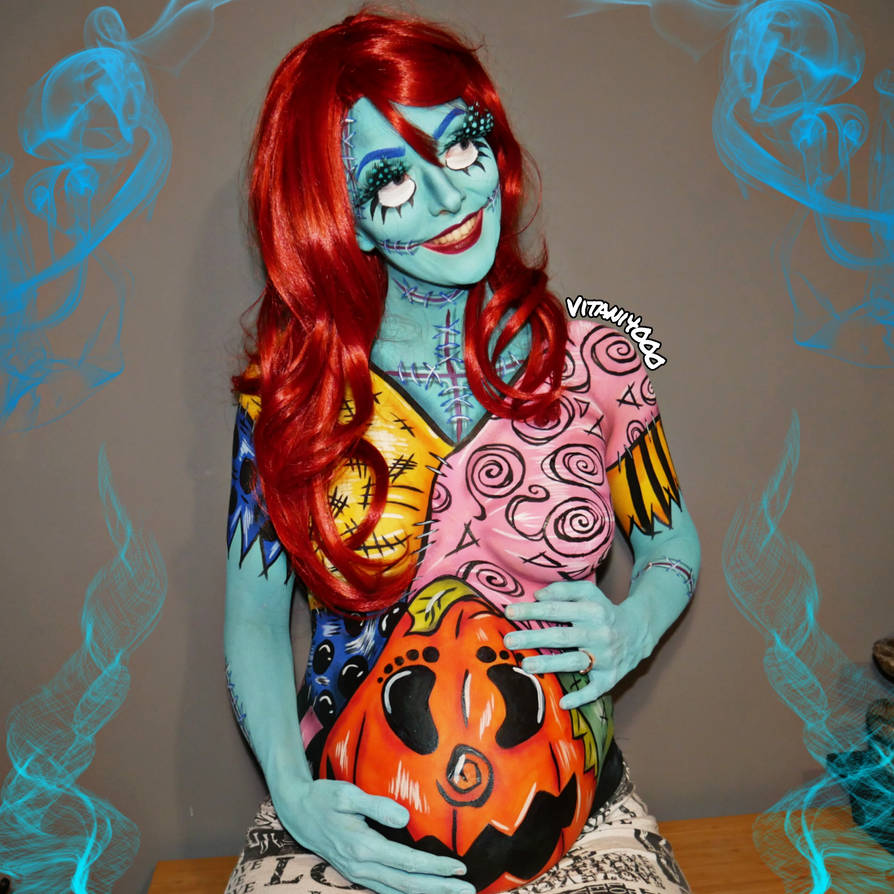 Sally Nightmare before Christmas 1/3 - Bodypaint
