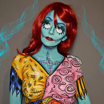 Sally Nightmare before Christmas 3/3 - Bodypaint