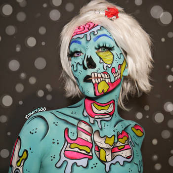 Pop Art Zombie - Bodypaint