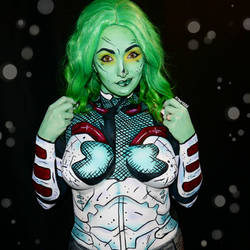 Gamora Marvel - Bodypaint