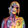 Evil rainbow elf - Bodypaint