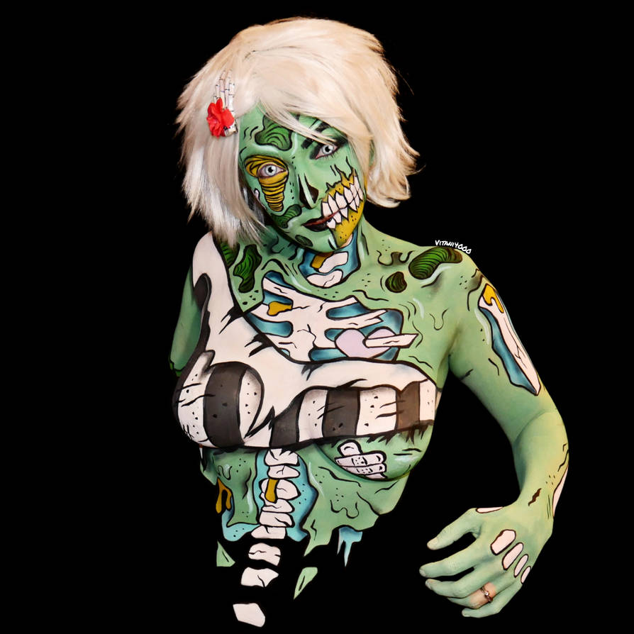 Popart Zombie - Bodypaint