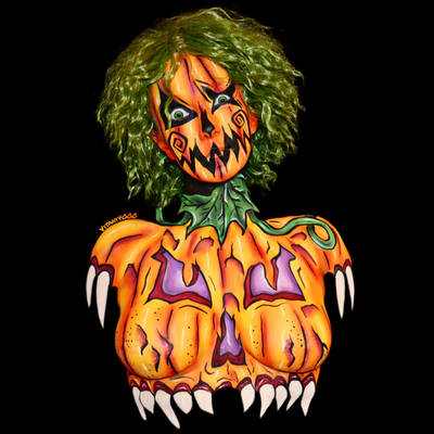 The Pumpkin Queen - Bodypaint