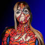 Battle damaged Spiderman Bodypaint