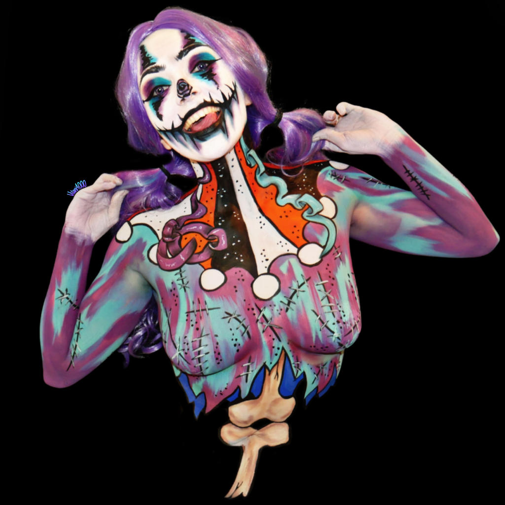 Creepy clown - Bodypaint 2/5